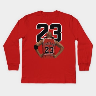 Vintage Michael Jordan Kids Long Sleeve T-Shirt